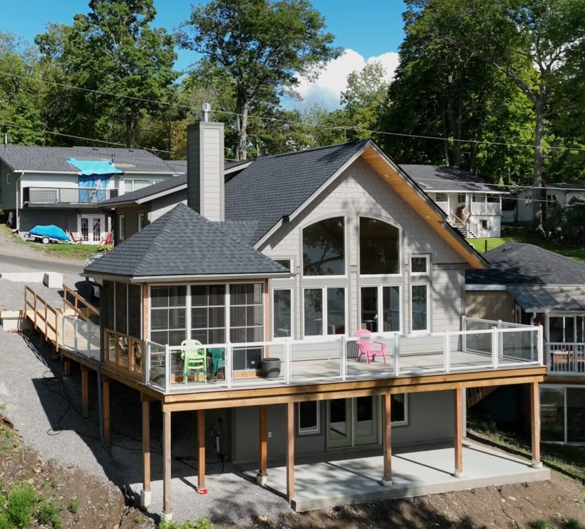 Two-story home with custom sunroom and deck in Torrance, CA